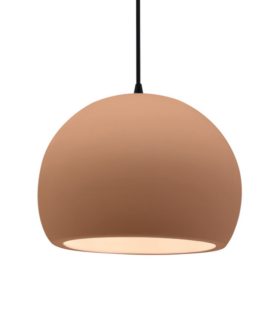 Pendants Sphere by Justice Designs ( 102 | CER-6535-ADOB-MBLK-BKCD Radiance ) 
