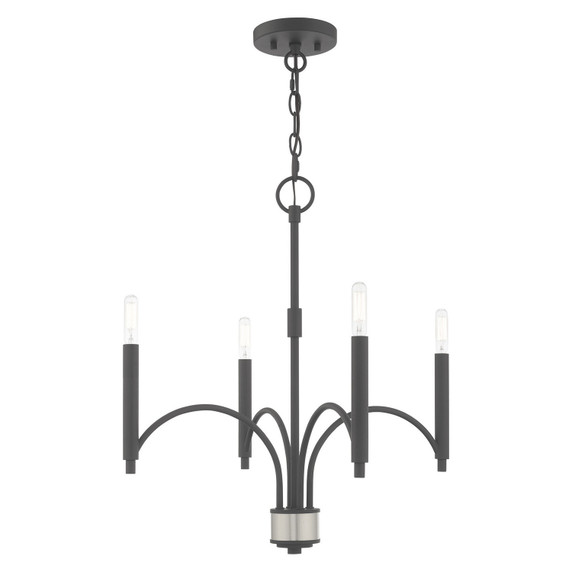 Mini Chandeliers Candle by Livex Lighting ( 107 | 51334-76 Wisteria ) 