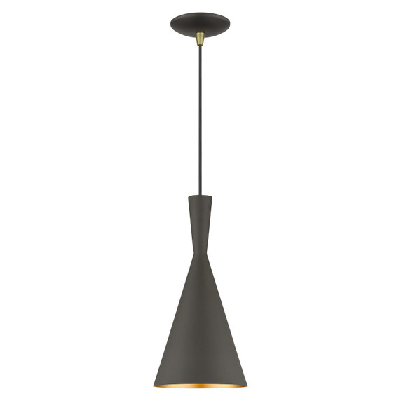 Mini Pendants Metal Shade by Livex Lighting ( 107 | 41185-07 Waldorf ) 