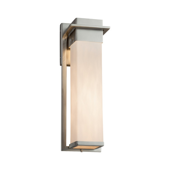 Exterior Wall Mount by Justice Designs ( 102 | CLD-7544W-NCKL Clouds ) 