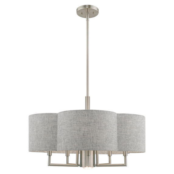 Mid. Chandeliers Drum Shade by Livex Lighting ( 107 | 51365-91 Kalmar ) 