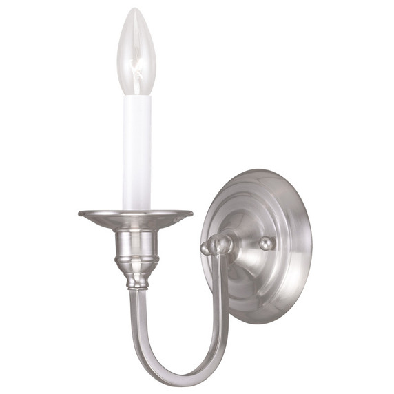 Sconces Single Candle by Livex Lighting ( 107 | 5141-91 Cranford ) 