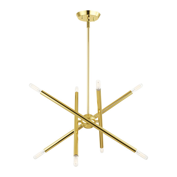 Mid. Chandeliers Starburst by Livex Lighting ( 107 | 46774-02 Soho ) 