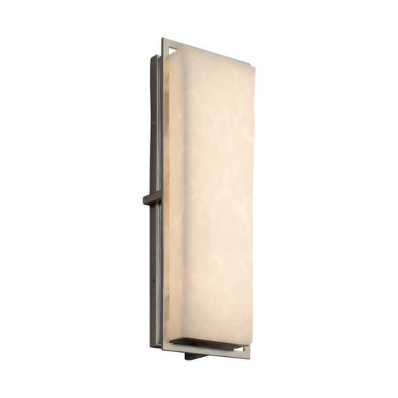 Exterior Wall Mt./Flush by Justice Designs ( 102 | CLD-7564W-NCKL Clouds ) 