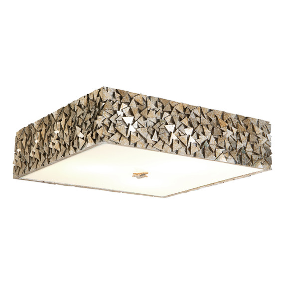 Flush Mounts Drum Shade by Lucas + McKearn ( 175 | FM1158S-SQ-20 Mosaic ) 