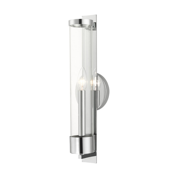 Sconces Single Glass by Livex Lighting ( 107 | 10142-05 Castleton ) 