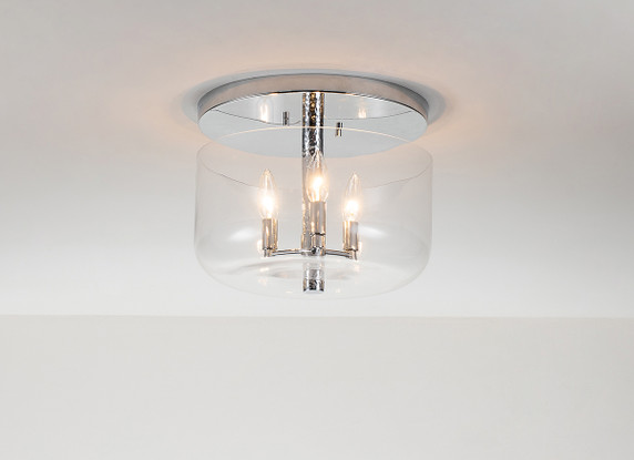 Flush Mounts Bowl Style by Lucas + McKearn ( 175 | FM80122PC-13 Rampart ) 