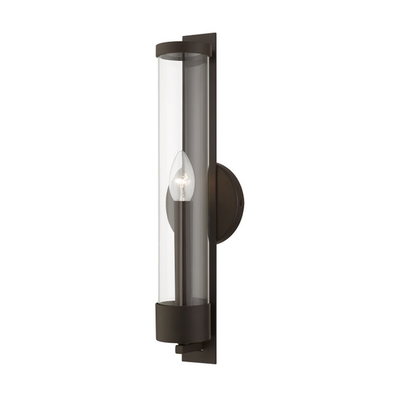 Sconces Single Glass by Livex Lighting ( 107 | 10142-07 Castleton ) 