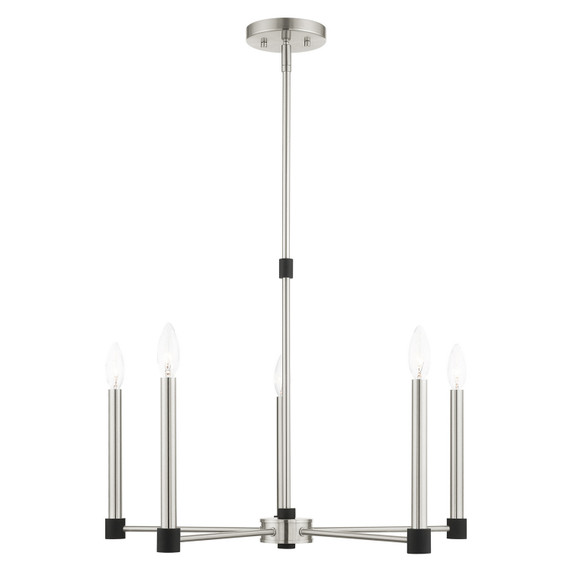 Mid. Chandeliers Candle by Livex Lighting ( 107 | 46885-91 Karlstad ) 