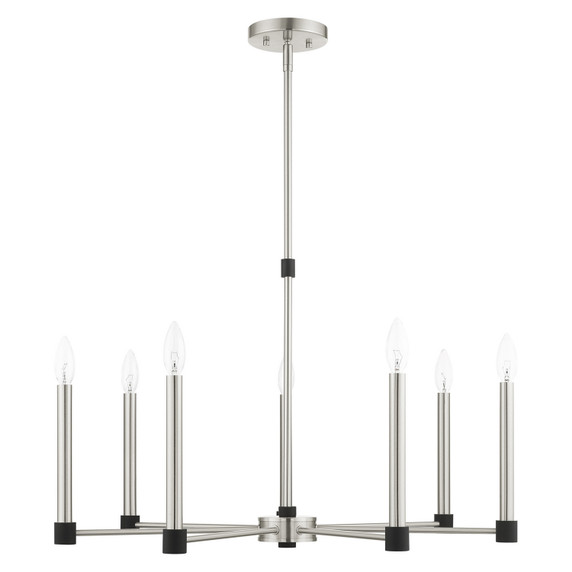 Mid. Chandeliers Candle by Livex Lighting ( 107 | 46887-91 Karlstad ) 
