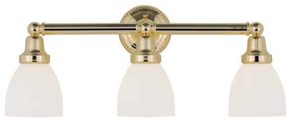 Bathroom Fixtures Three Lights by Livex Lighting ( 107 | 1023-02 Classic ) 