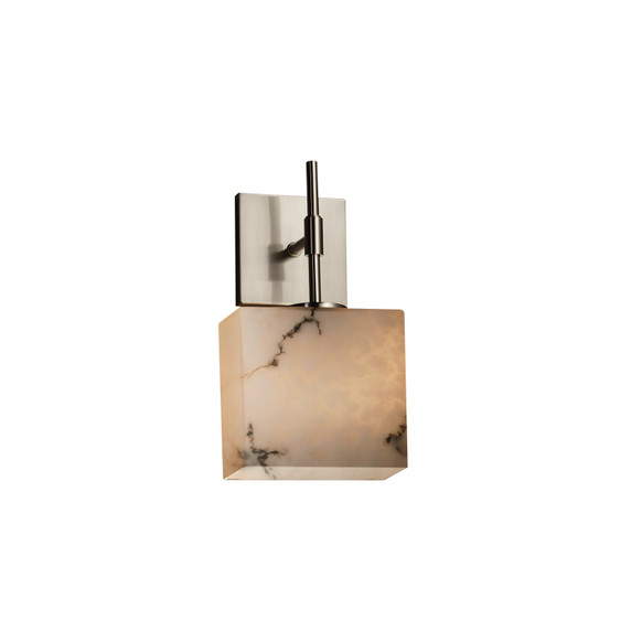 Sconces Single Glass by Justice Designs ( 102 | FAL-8417-55-NCKL-LED1-700 LumenAria ) 