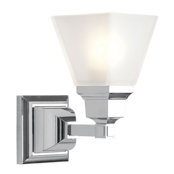 Sconces Single Glass by Livex Lighting ( 107 | 1031-05 Mission ) 