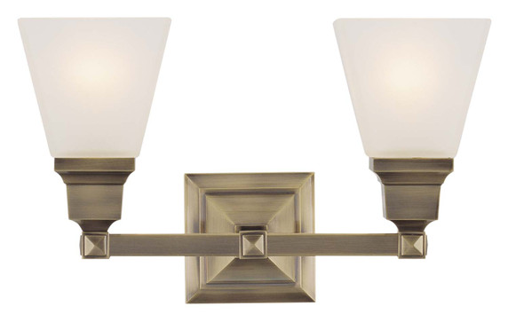 Bathroom Fixtures Two Lights by Livex Lighting ( 107 | 1032-01 Mission ) 