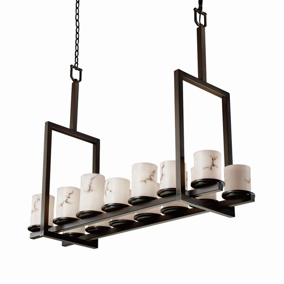 Linear/Island Geometric/Linear by Justice Designs ( 102 | FAL-8764-10-DBRZ-LED14-9800 LumenAria ) 