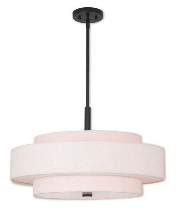 Pendants Drum Shade by Livex Lighting ( 107 | 52138-92 Monroe ) 