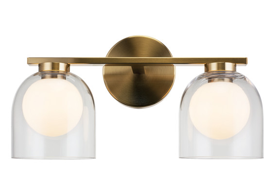 Bathroom Fixtures Two Lights by Matteo Lighting ( 423 | W60702AGCL Derbishone ) 