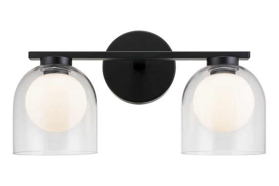 Bathroom Fixtures Two Lights by Matteo Lighting ( 423 | W60702BKCL Derbishone ) 