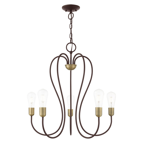 Mid. Chandeliers Candle by Livex Lighting ( 107 | 41365-07 Lucerne ) 