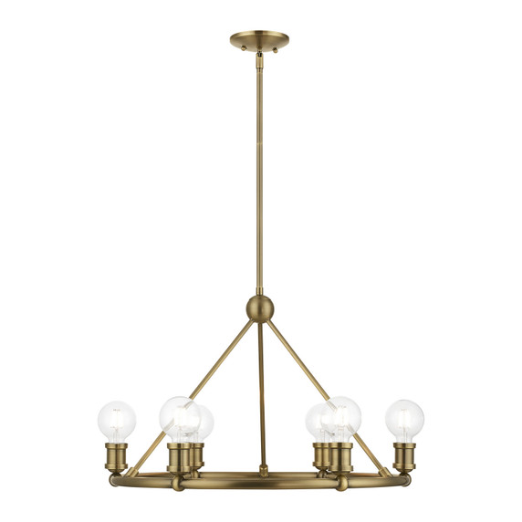 Mid. Chandeliers Ring/Halo by Livex Lighting ( 107 | 47166-01 Lansdale ) 