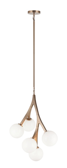 Mini Chandeliers Glass Shade by Matteo Lighting ( 423 | C81505AGOP Rami ) 