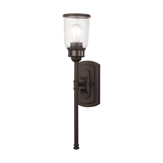 Sconces Single Glass by Livex Lighting ( 107 | 10511-07 Lawrenceville ) 
