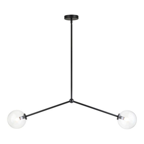 Linear/Island 2 Light Bar by Matteo Lighting ( 423 | C81702BKCL Novo ) 