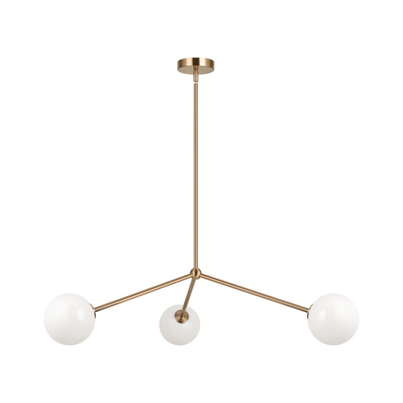 Mid. Chandeliers Glass Down by Matteo Lighting ( 423 | C81703AGOP Novo ) 