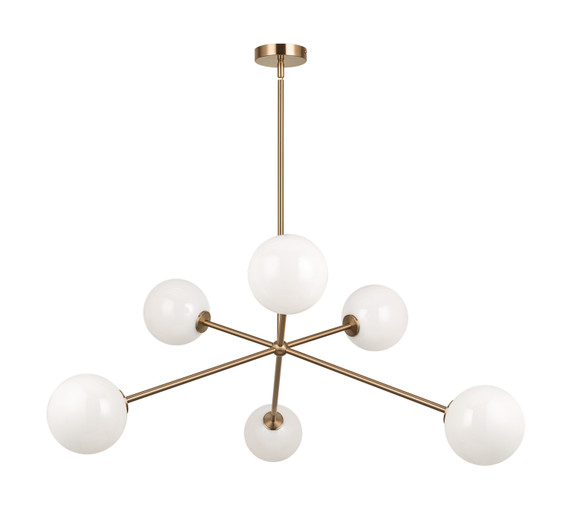 Mid. Chandeliers Starburst by Matteo Lighting ( 423 | C81706AGOP Novo ) 