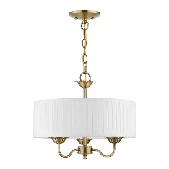 Mini Chandeliers Drum Shade by Livex Lighting ( 107 | 41773-01 Edinburgh ) 