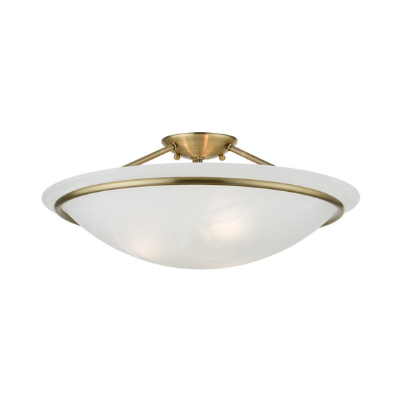 Semi-Flush Mts. Bowl Style by Livex Lighting ( 107 | 4825-01 Newburgh ) 