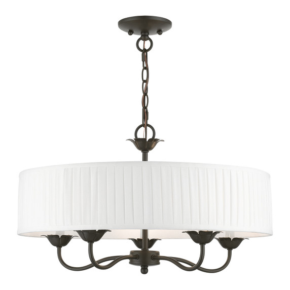 Mid. Chandeliers Drum Shade by Livex Lighting ( 107 | 41775-92 Edinburgh ) 