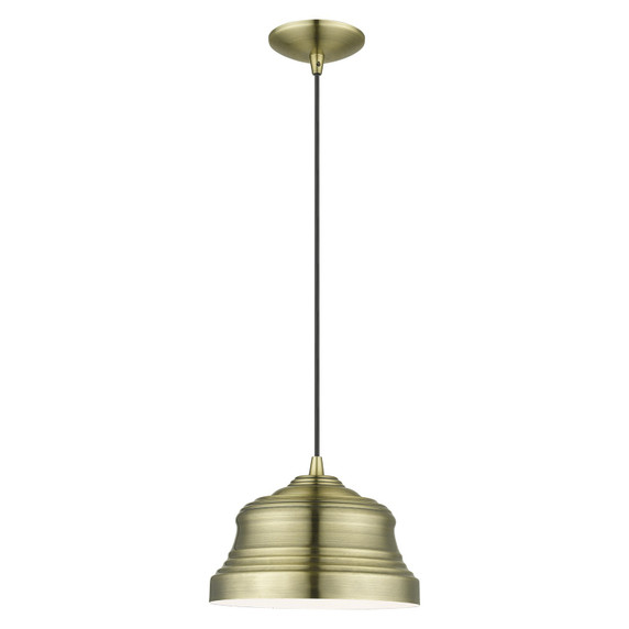 Mini Pendants Metal Shade by Livex Lighting ( 107 | 55902-01 Endicott ) 