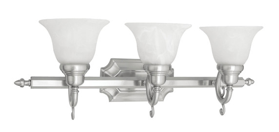 Bathroom Fixtures Three Lights by Livex Lighting ( 107 | 1283-91 French Regency ) 