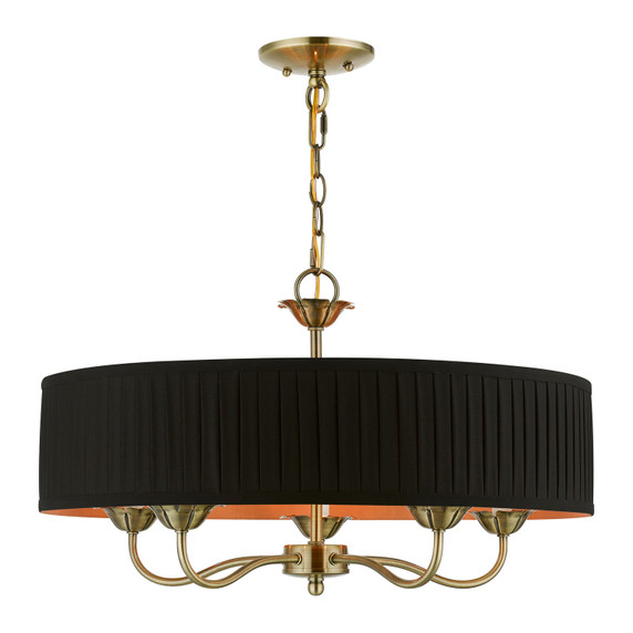 Mid. Chandeliers Drum Shade by Livex Lighting ( 107 | 41865-01 Harrington ) 