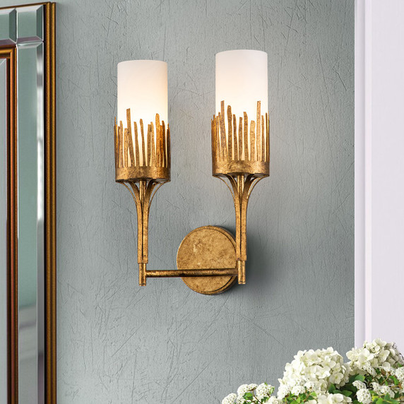 Sconces Double Glass by Lucas + McKearn ( 175 | SC20319G-2 Sawgrass ) 