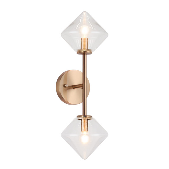 Sconces Double Glass by Matteo Lighting ( 423 | W81742AGCL Novo ) 