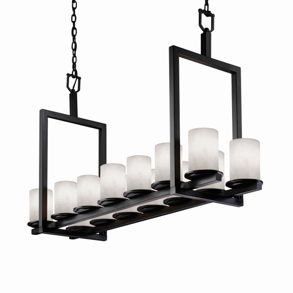 Linear/Island Multi-port/Cascade by Justice Designs ( 102 | CLD-8769-10-MBLK Clouds ) 