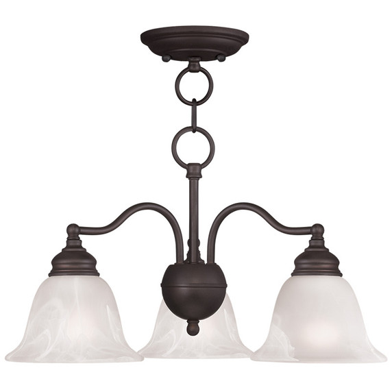 Mid. Chandeliers Glass Down by Livex Lighting ( 107 | 1343-07 Essex ) 