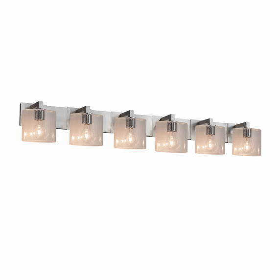 Bathroom Fixtures Five+Lights by Justice Designs ( 102 | FSN-8926-30-SEED-NCKL Fusion ) 