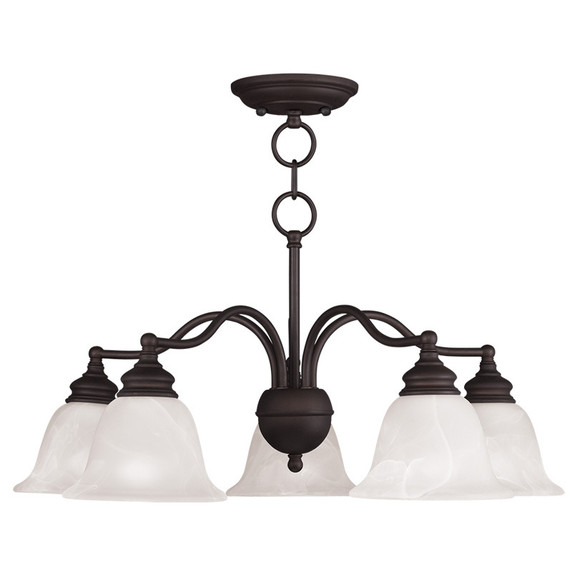 Mid. Chandeliers Glass Down by Livex Lighting ( 107 | 1346-07 Essex ) 