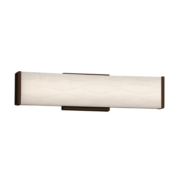 Bathroom Fixtures Cylindrical / Linear by Justice Designs ( 102 | PNA-8601-WAVE-DBRZ Porcelina ) 