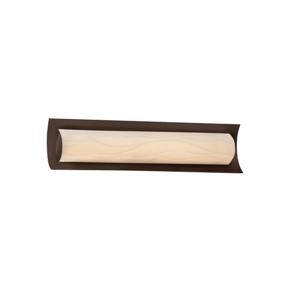 Bathroom Fixtures Cylindrical / Linear by Justice Designs ( 102 | PNA-8631-WAVE-DBRZ Porcelina ) 