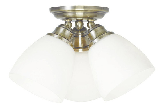Flush Mounts Cage Style by Livex Lighting ( 107 | 13664-01 Somerville ) 