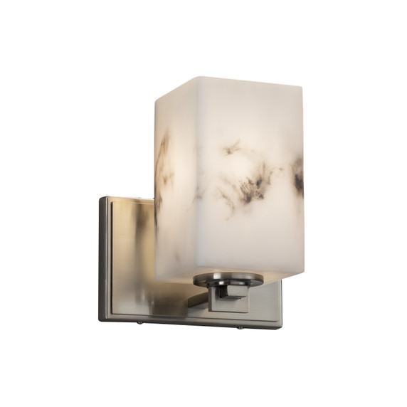 Sconces Single Glass by Justice Designs ( 102 | FAL-8441-15-NCKL LumenAria ) 