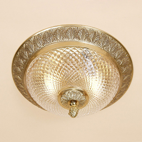 Flush Mounts Bowl Style by JVI Designs ( 261 | 1070-02 Traditional Brass ) 