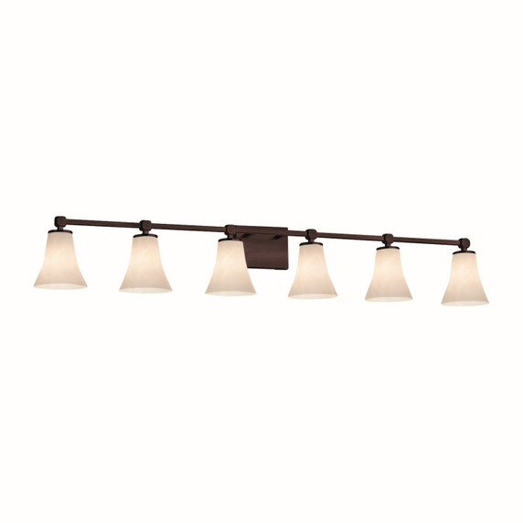 Bathroom Fixtures Five+Lights by Justice Designs ( 102 | CLD-8426-20-DBRZ Clouds ) 