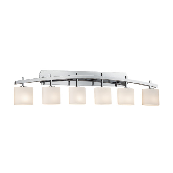 Bathroom Fixtures Five+Lights by Justice Designs ( 102 | FSN-8596-30-OPAL-CROM Fusion ) 