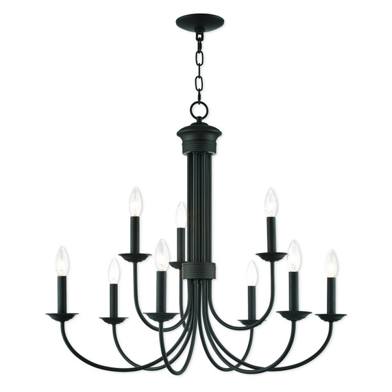 Mid. Chandeliers Candle by Livex Lighting ( 107 | 42687-07 Estate ) 