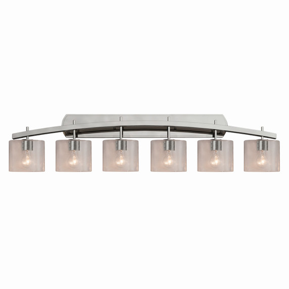 Bathroom Fixtures Five+Lights by Justice Designs ( 102 | FSN-8596-30-SEED-NCKL-LED6-4200 Fusion ) 